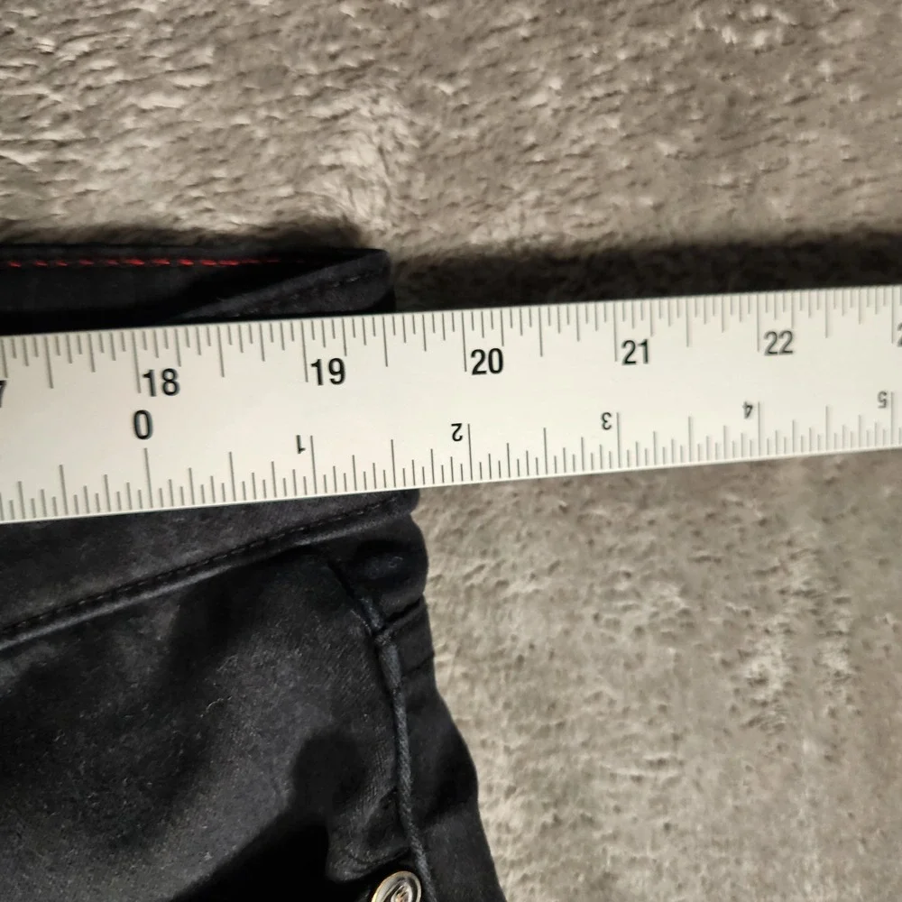 Fried Denim Moto Jeans Mens 38x32‎ Black Excellent Slim Fit Biker Pants